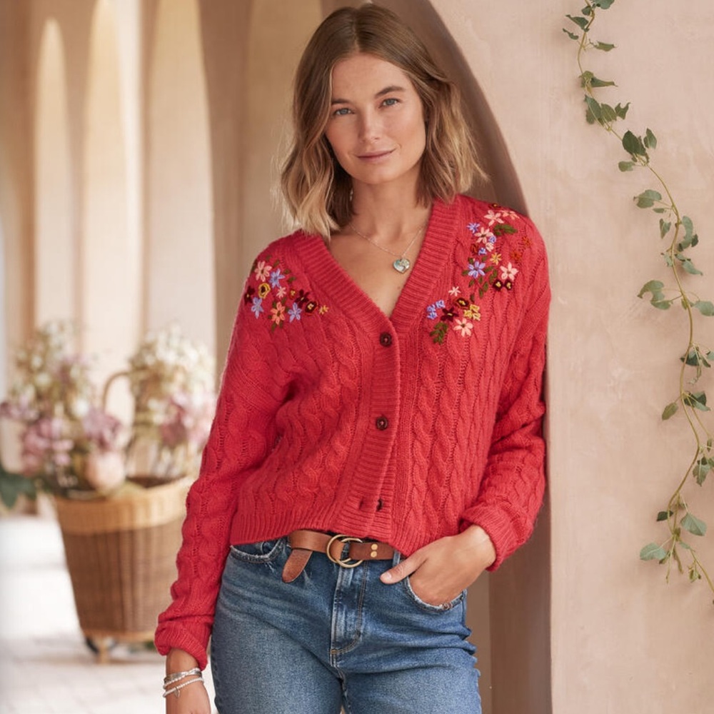 Sundance Pocket Of Posies Cardigan
